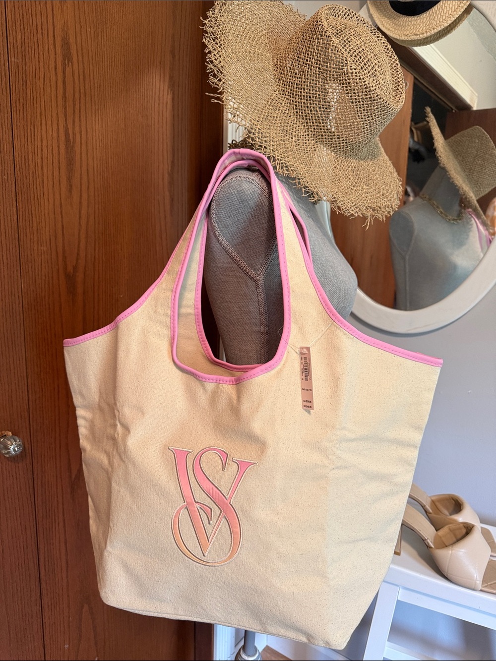 Victorious secret canvas tote